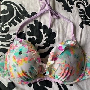 Neon Floral VS Bikini Top